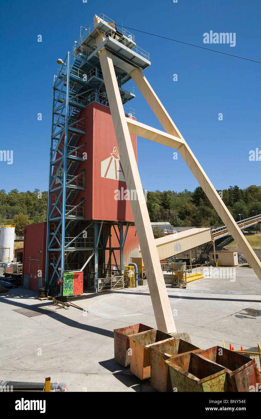 Beaconsfield Gold Mine.  Beaconsfield, Tasmania, AUSTRALIA Stock Photo