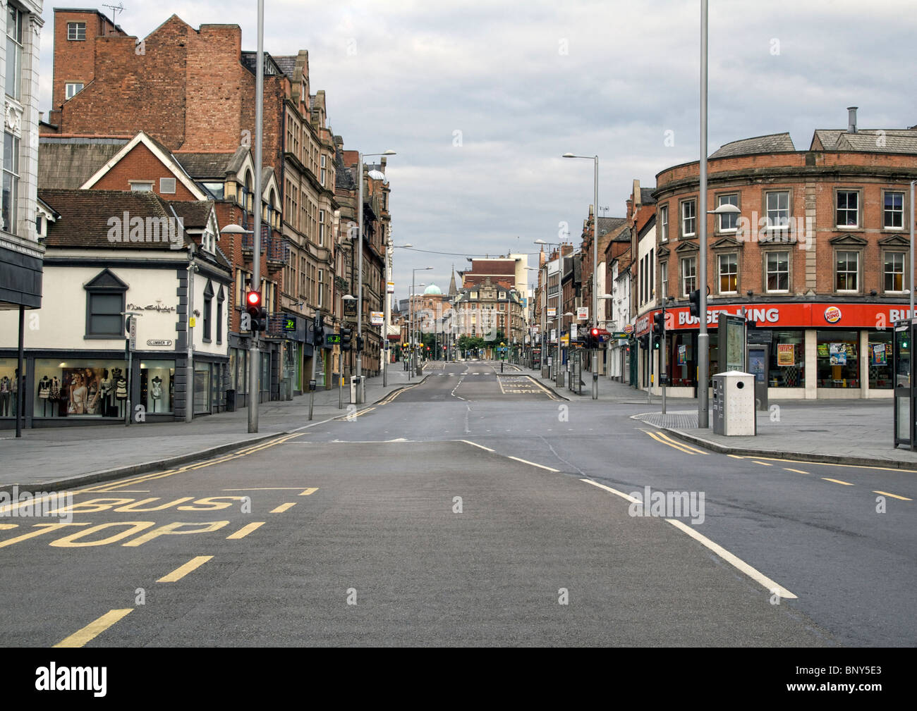 Upper Parliament Street Nottingham Nottinghamshire United Kingdom Stock Photo Alamy