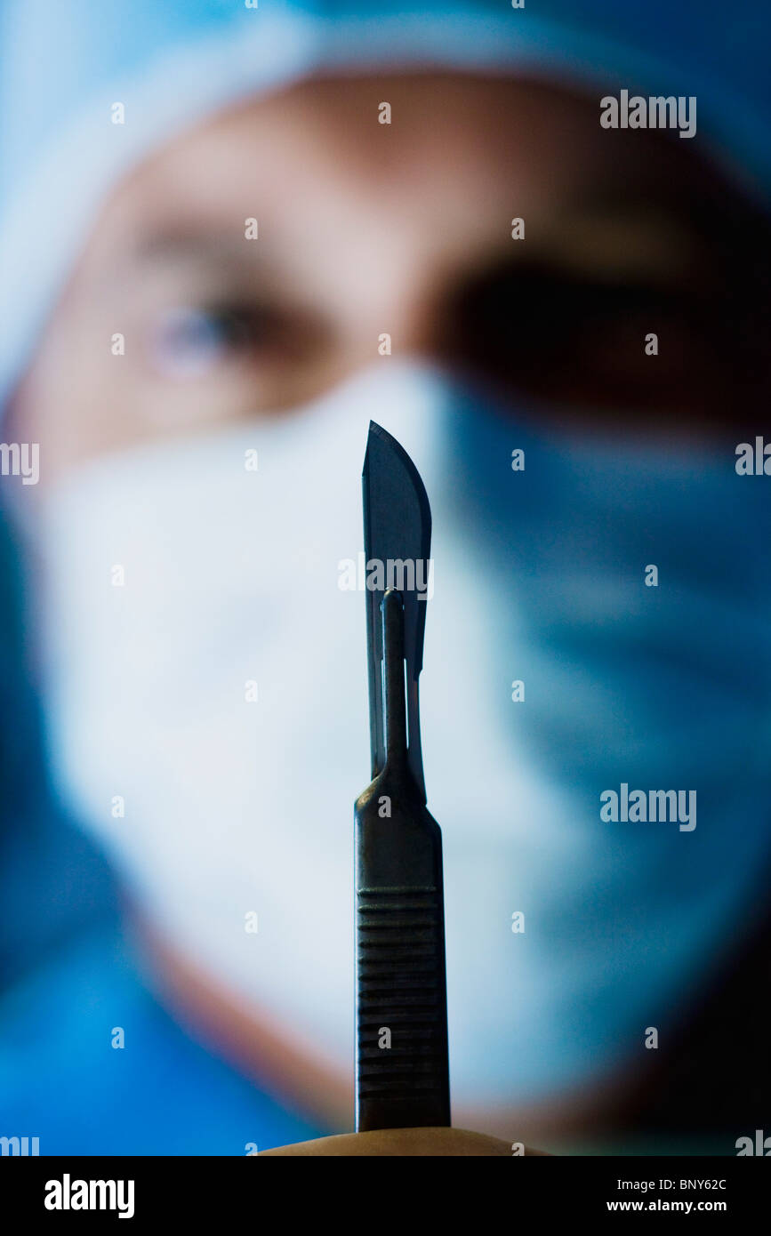 Surgeons rely upon the precision of surgical instruments Stock Photo