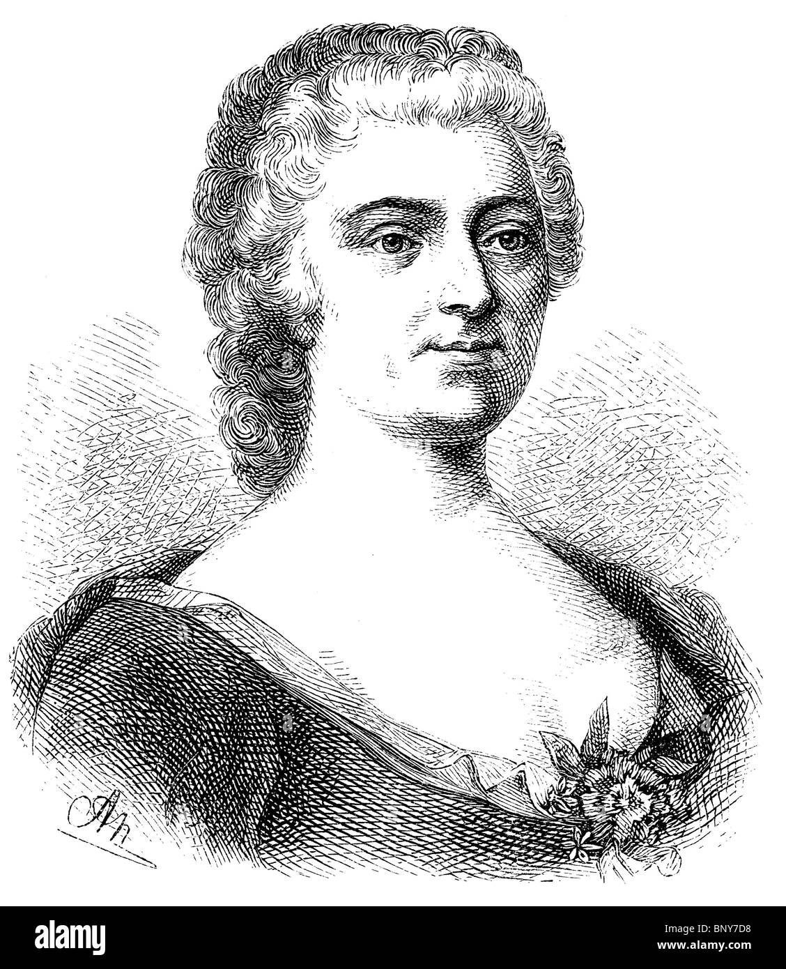 Friederike Caroline Neuber, Die Neuberin, (1697 - 1760), German actor and theatre director Stock Photo