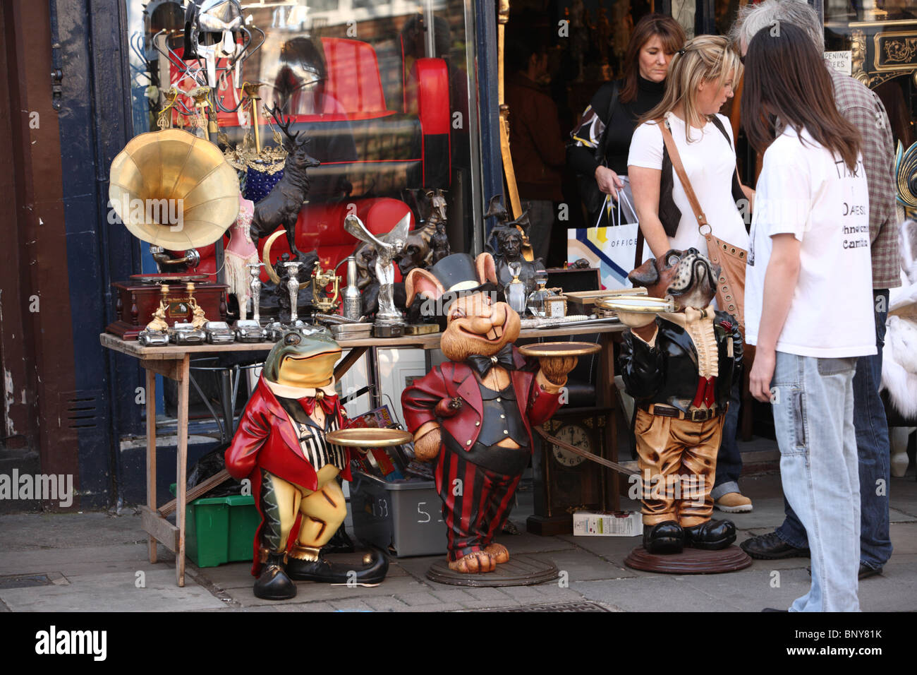View of Portobello Road, Kensington & Chelsea, London, W11 Stock Photo