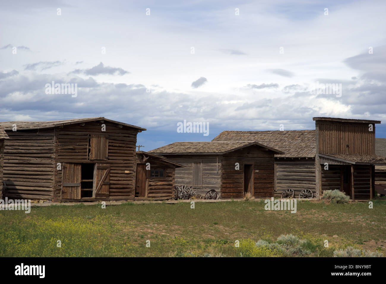 Old western town in the USA Stock Photo