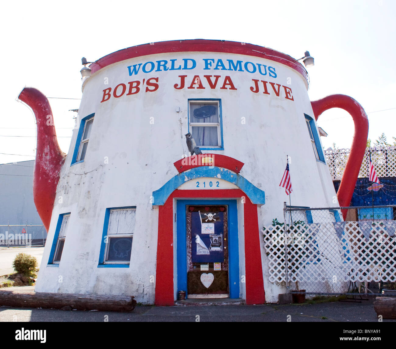 Bobs Java Jive Coffee Pot building in Washington Stock Photo Alamy