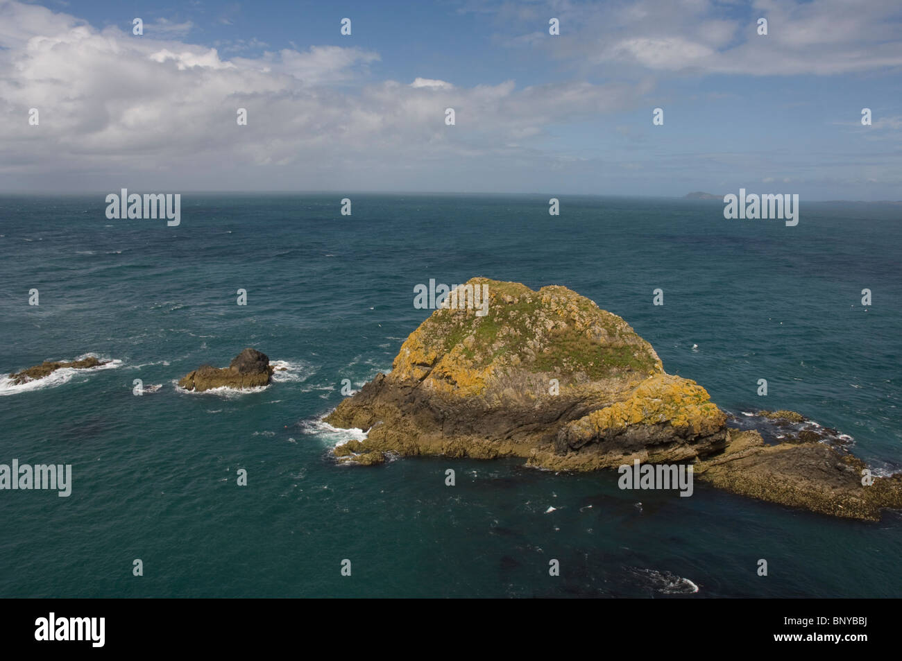 Garland Stone, Skomer Island, Pembrokeshire, Wales, UK, Europe Stock Photo