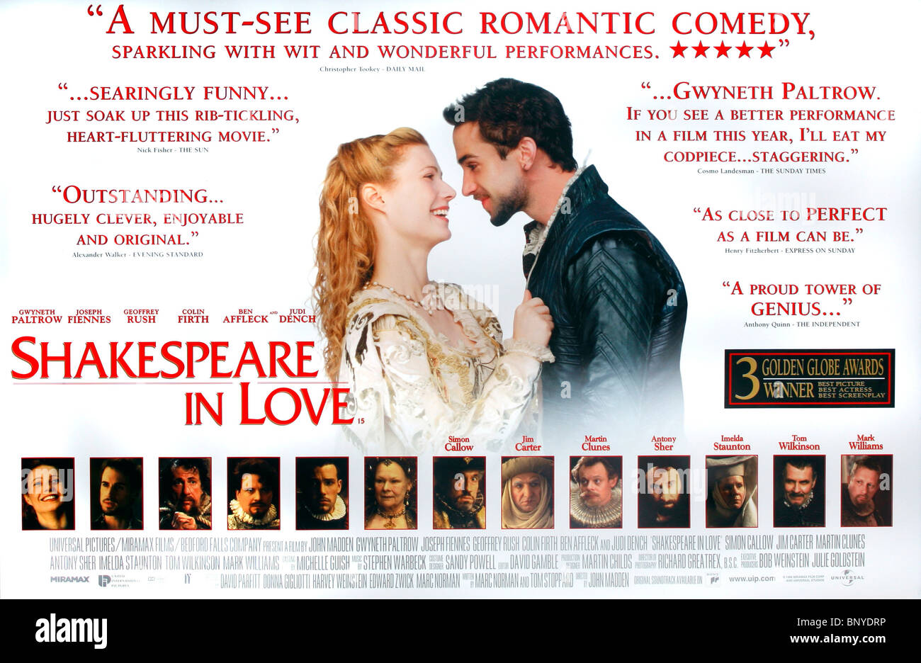 FILM POSTER SHAKESPEARE IN LOVE (1998