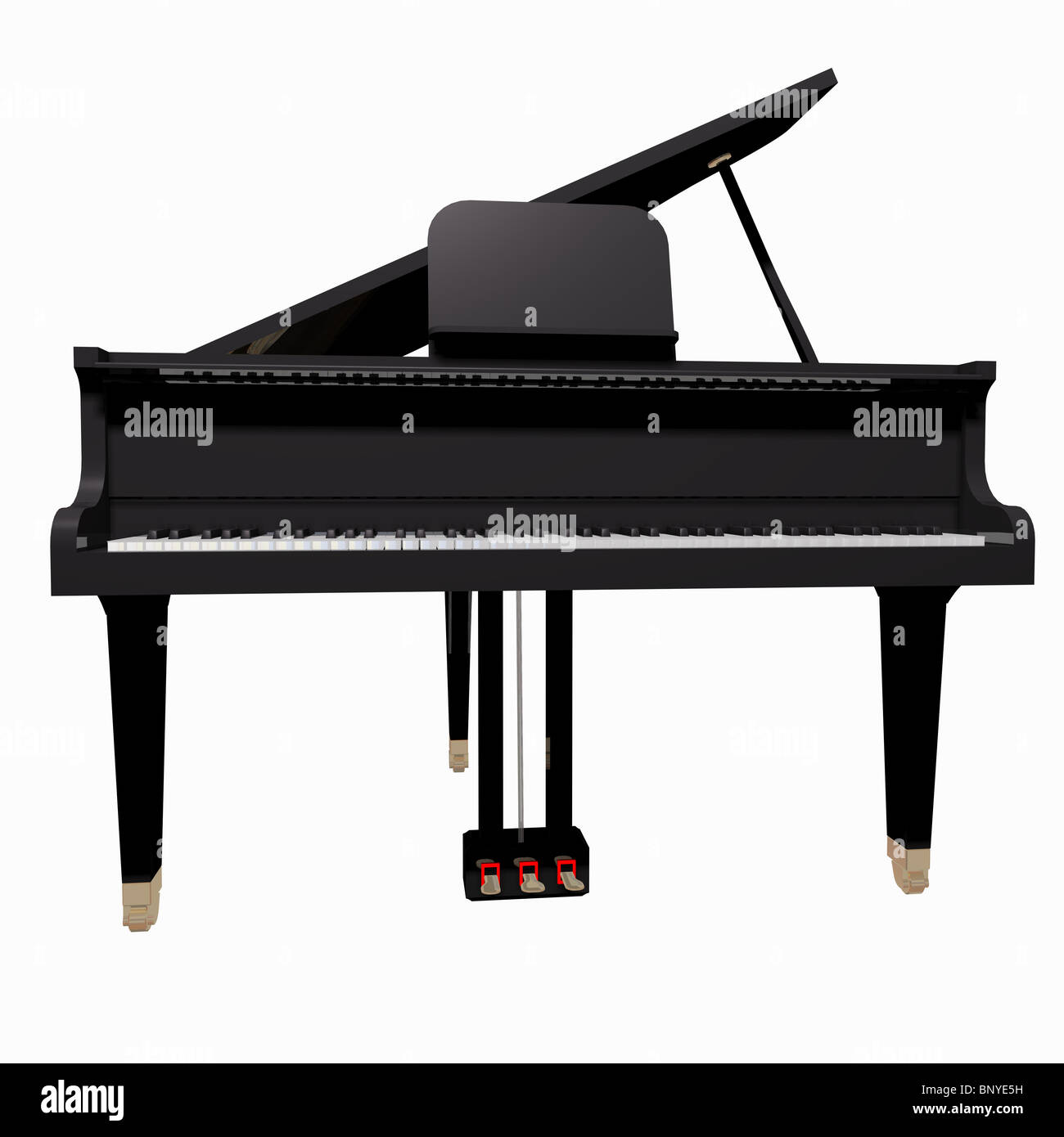 Concert grand piano Cut Out Stock Images & Pictures - Alamy