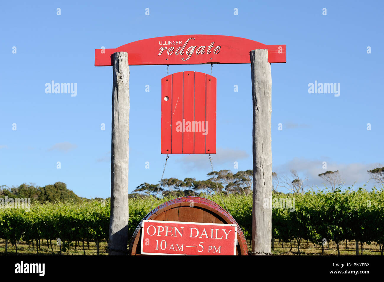 Redgate Winery Margaret River WA Australia wines vineyard Stock Photo