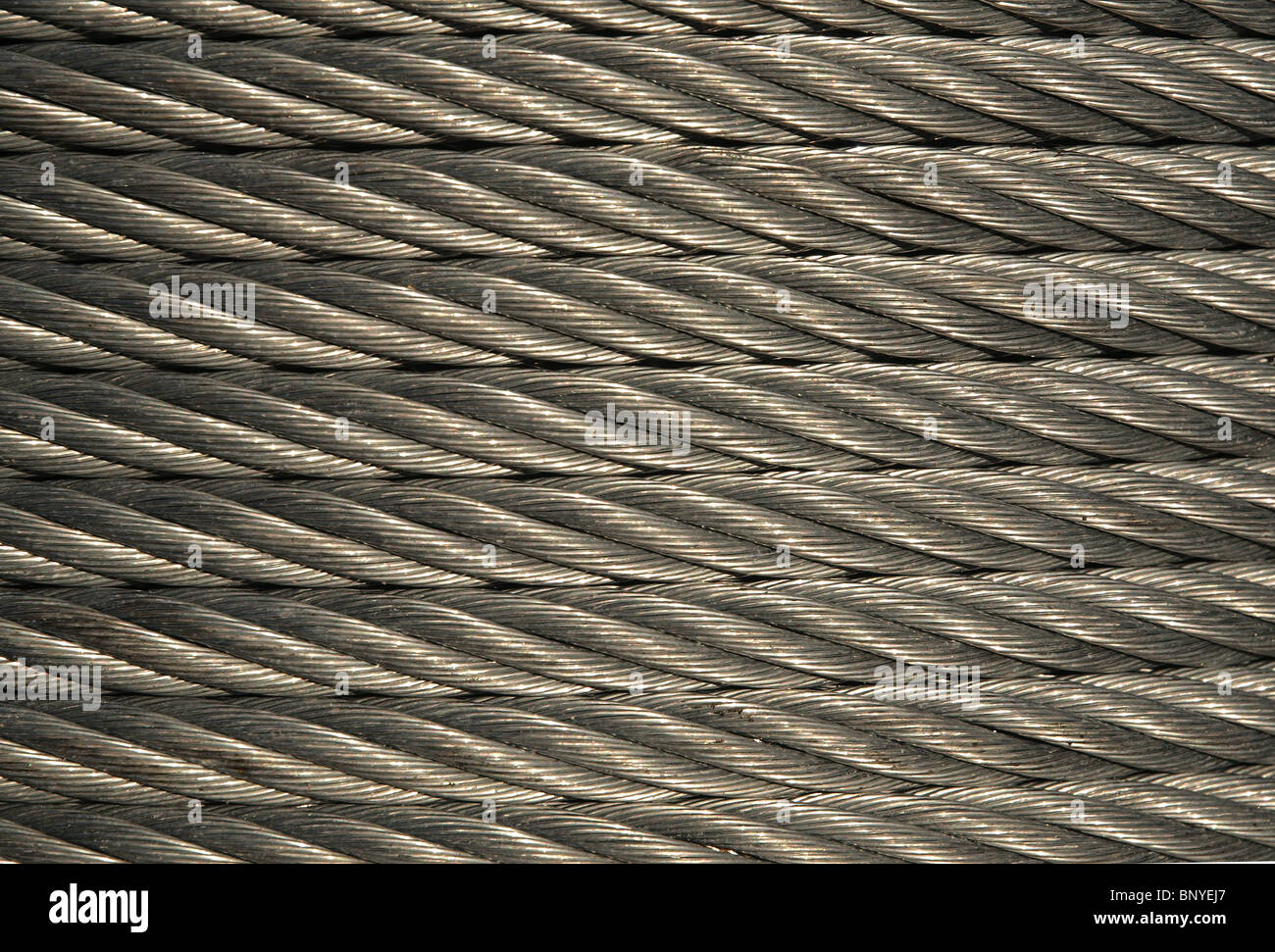 Steel cable roll. Construction material ready for use Stock Photo Alamy