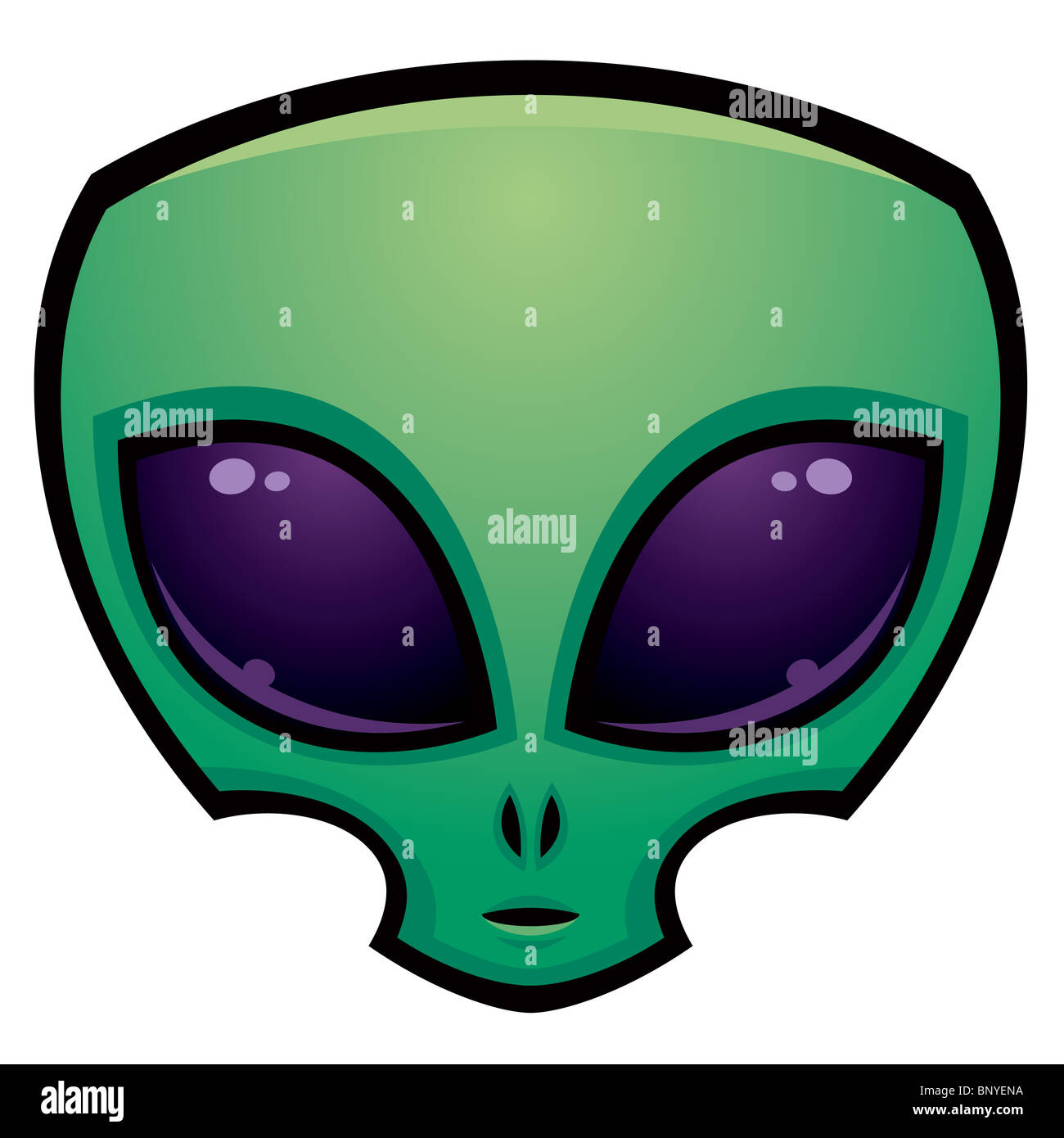 big head alien space