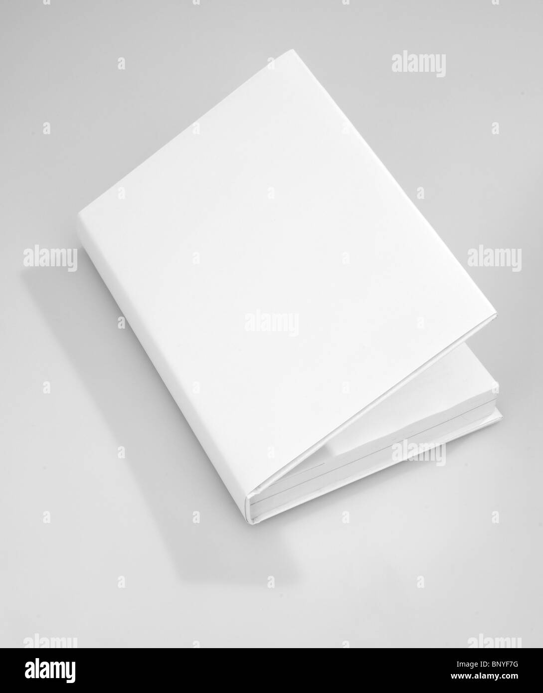 Blank book cover white Stock Photo Alamy