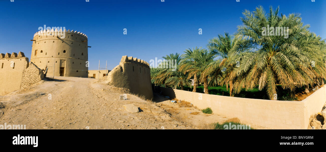 Abu Dhabi UAE Al Ain Hilli Fort And Oasis Stock Photo