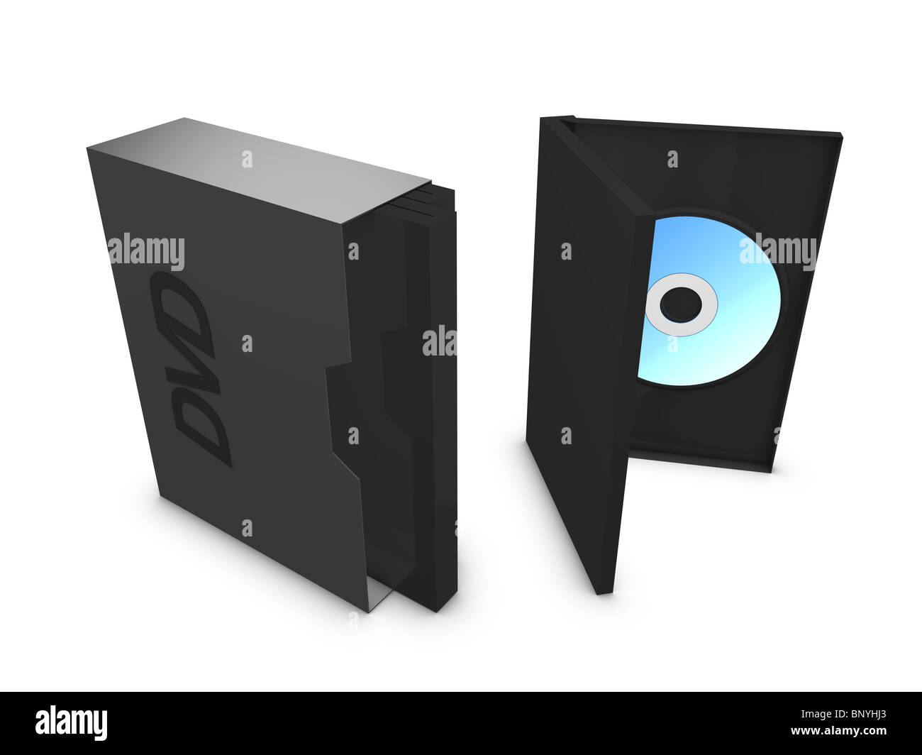 3d image, conceptual dvd box Stock Photo - Alamy