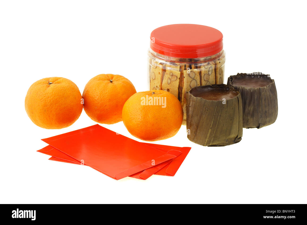 Chinese new year gifts isolated on white background Stock Photo Alamy