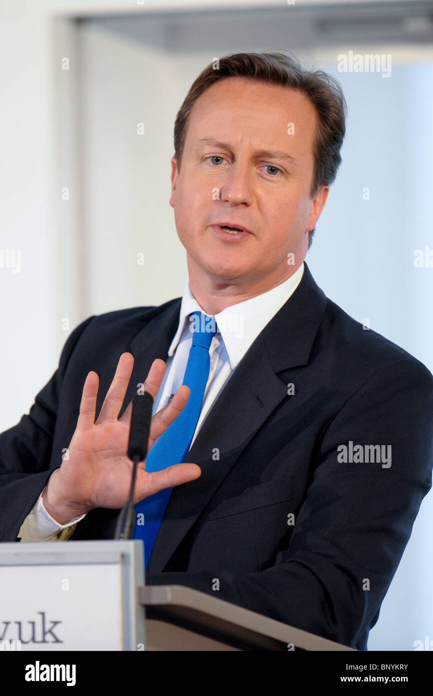 PM David Cameron announces The Big Society at Liverpool Hope University July 2010. Photos by Alan Edwards www.f2images.co.uk Stock Photo