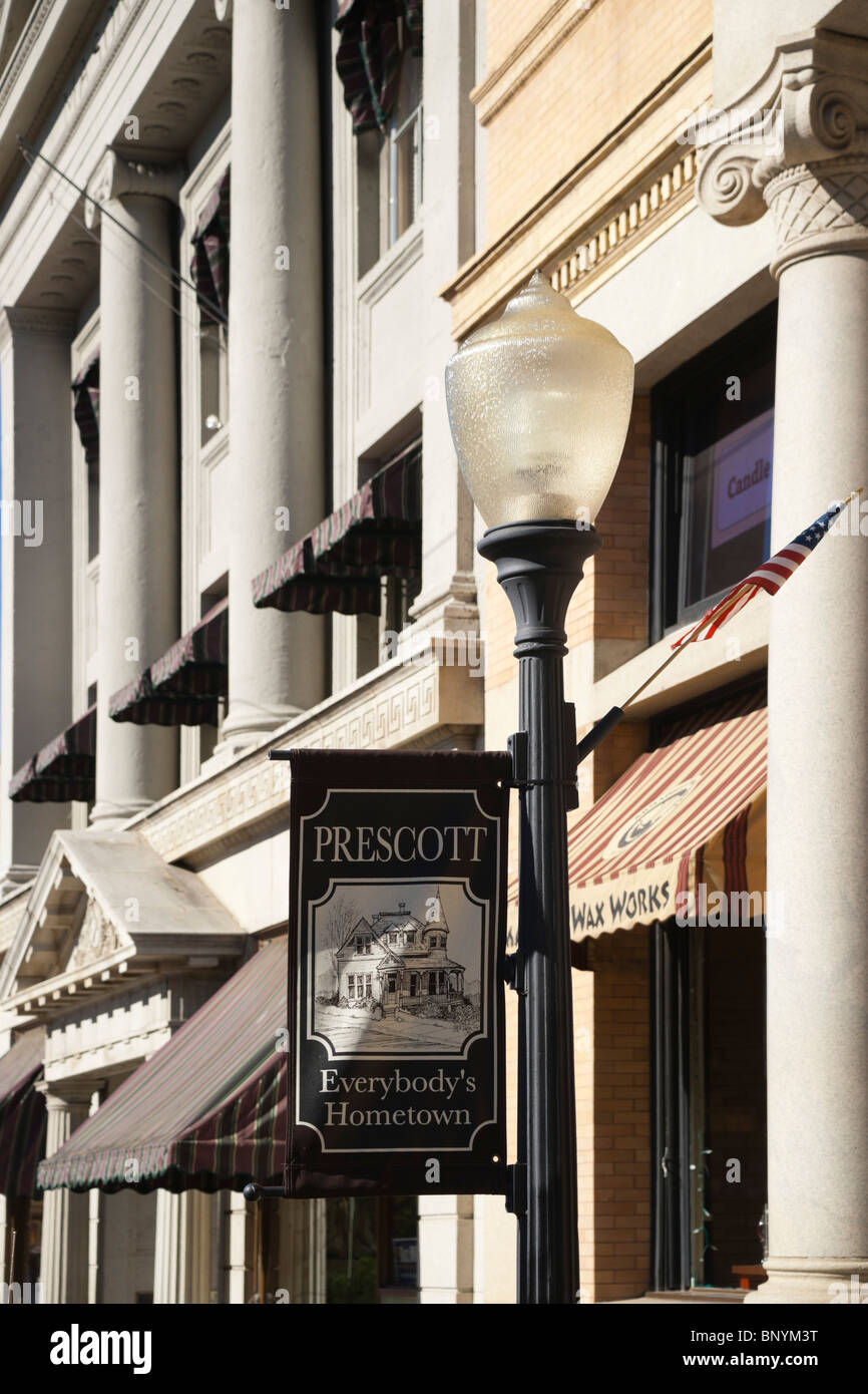 Prescott city, Arizona's former state capital and home of rodeo