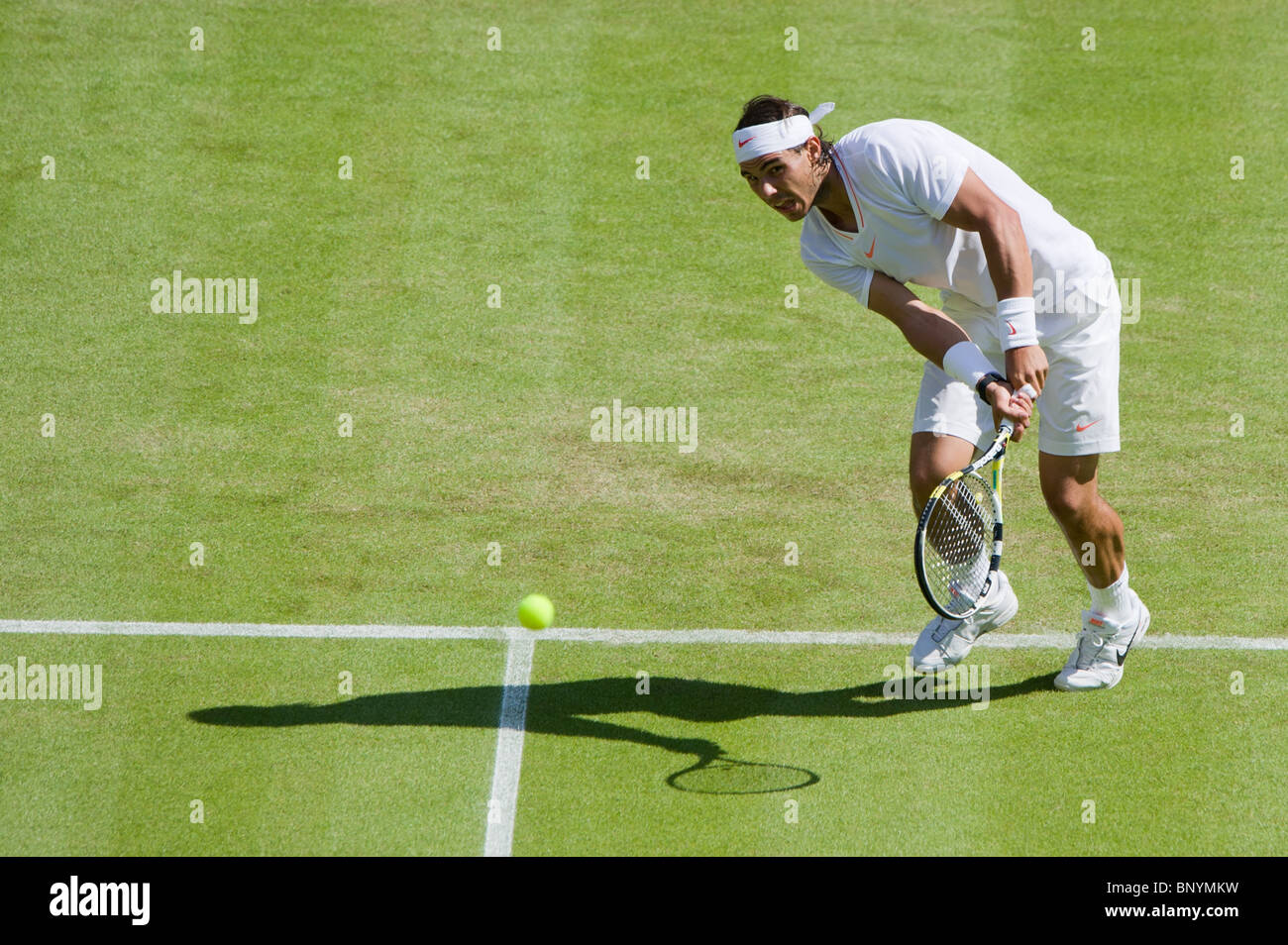 The Wimbledon Tennis Championships 2010 Rafael Nadal Stock Photo Alamy