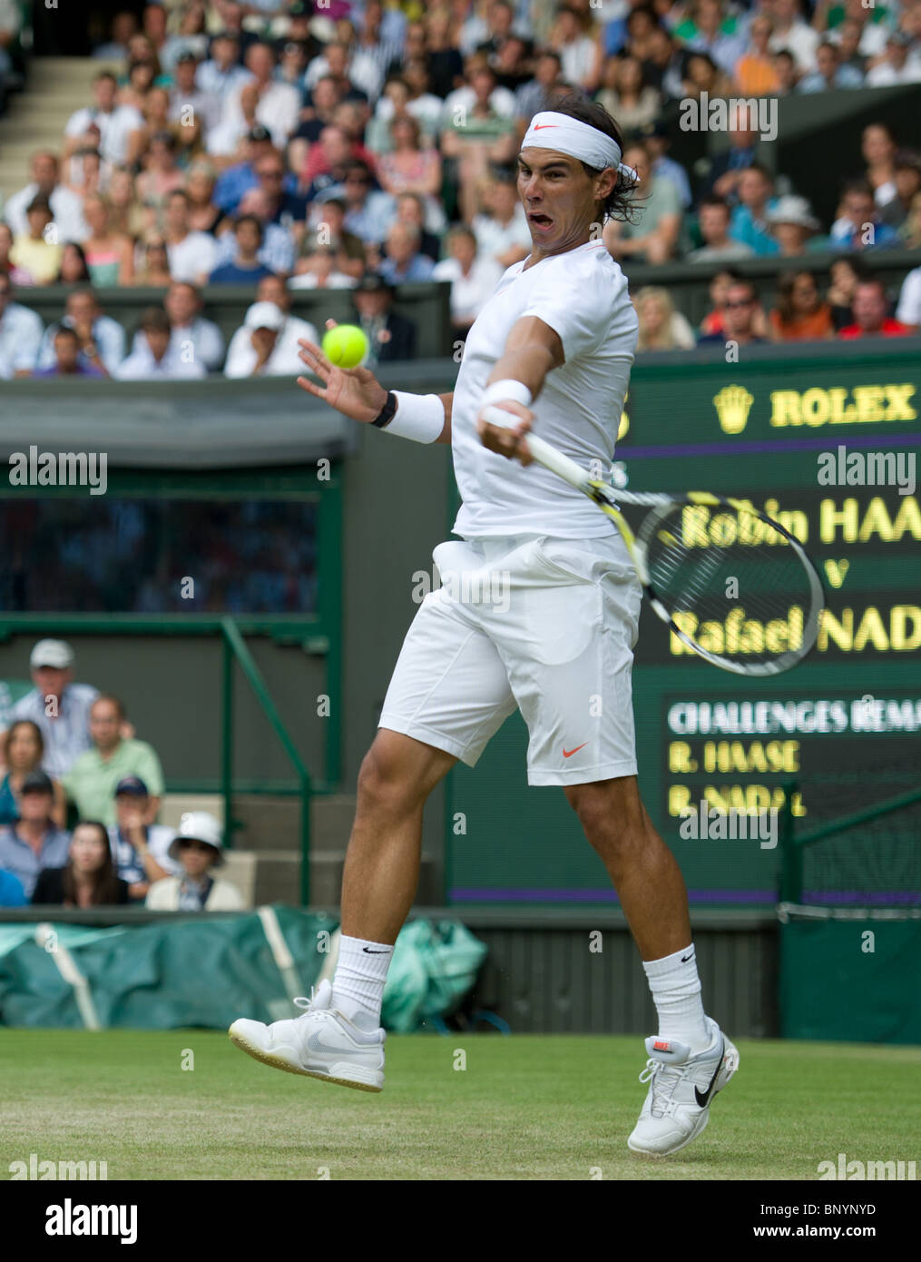 The Wimbledon Tennis Championships 2010 Rafael Nadal Stock Photo Alamy