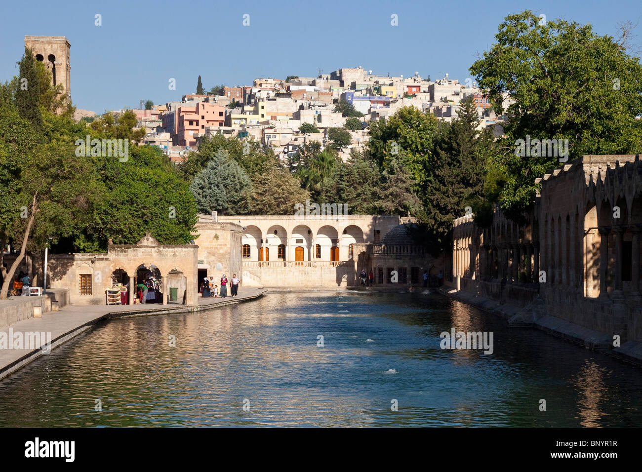 Pool of Abraham or Balikli Gol in Sanliurfa or Urfa, Turkey Stock Photo