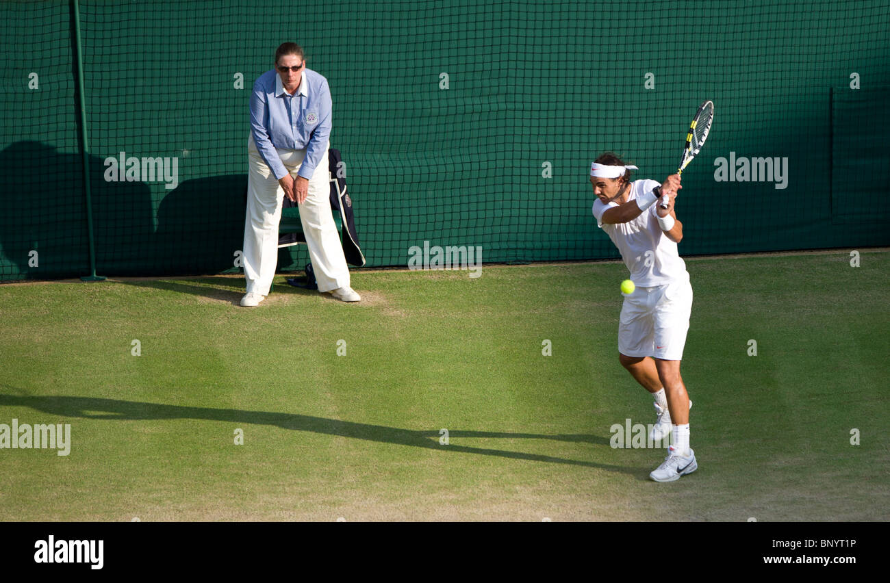 The Wimbledon Tennis Championships 2010 Rafael Nadal Stock Photo Alamy
