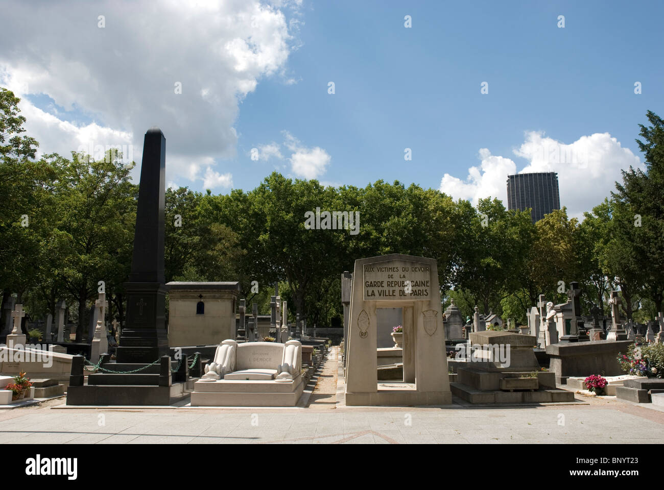 Montparnasse cemetery Stock Photo