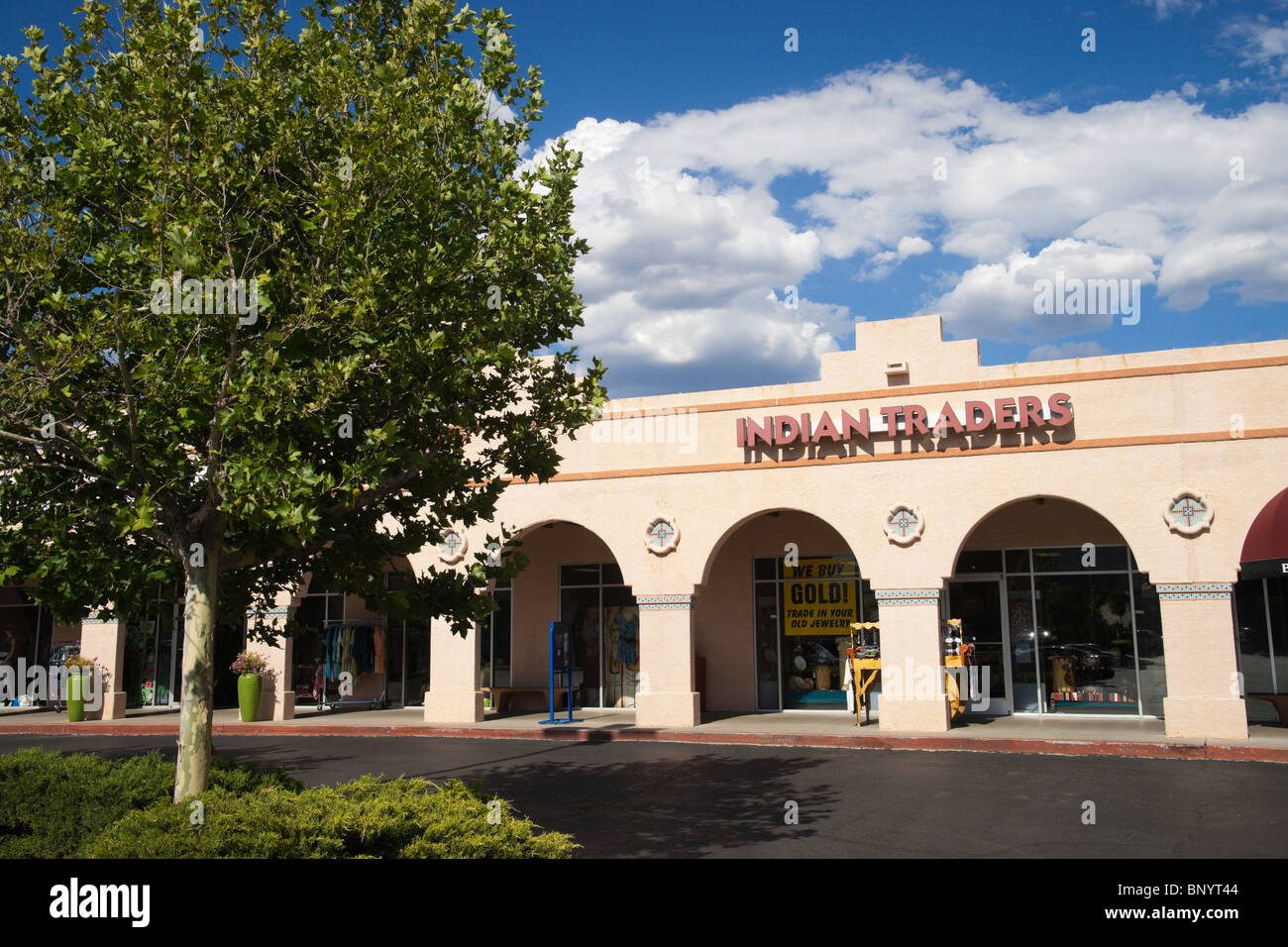 Sedona, Arizona - factory outlet retail shopping strip mall on Highway 179. Dress Barn. Stock Photo
