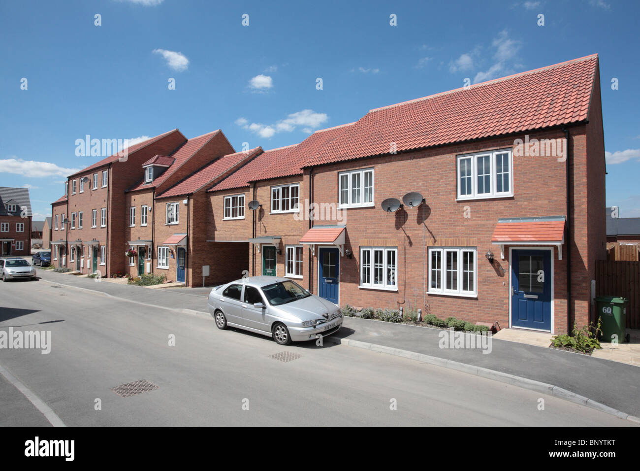 New affordable town housing in Grimsby Stock Photo Alamy