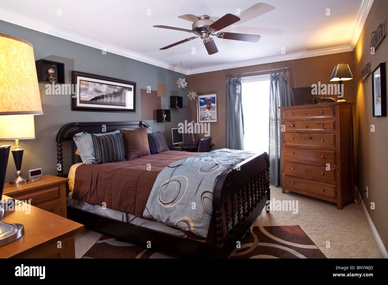 Teenager room in American house Stock Photo