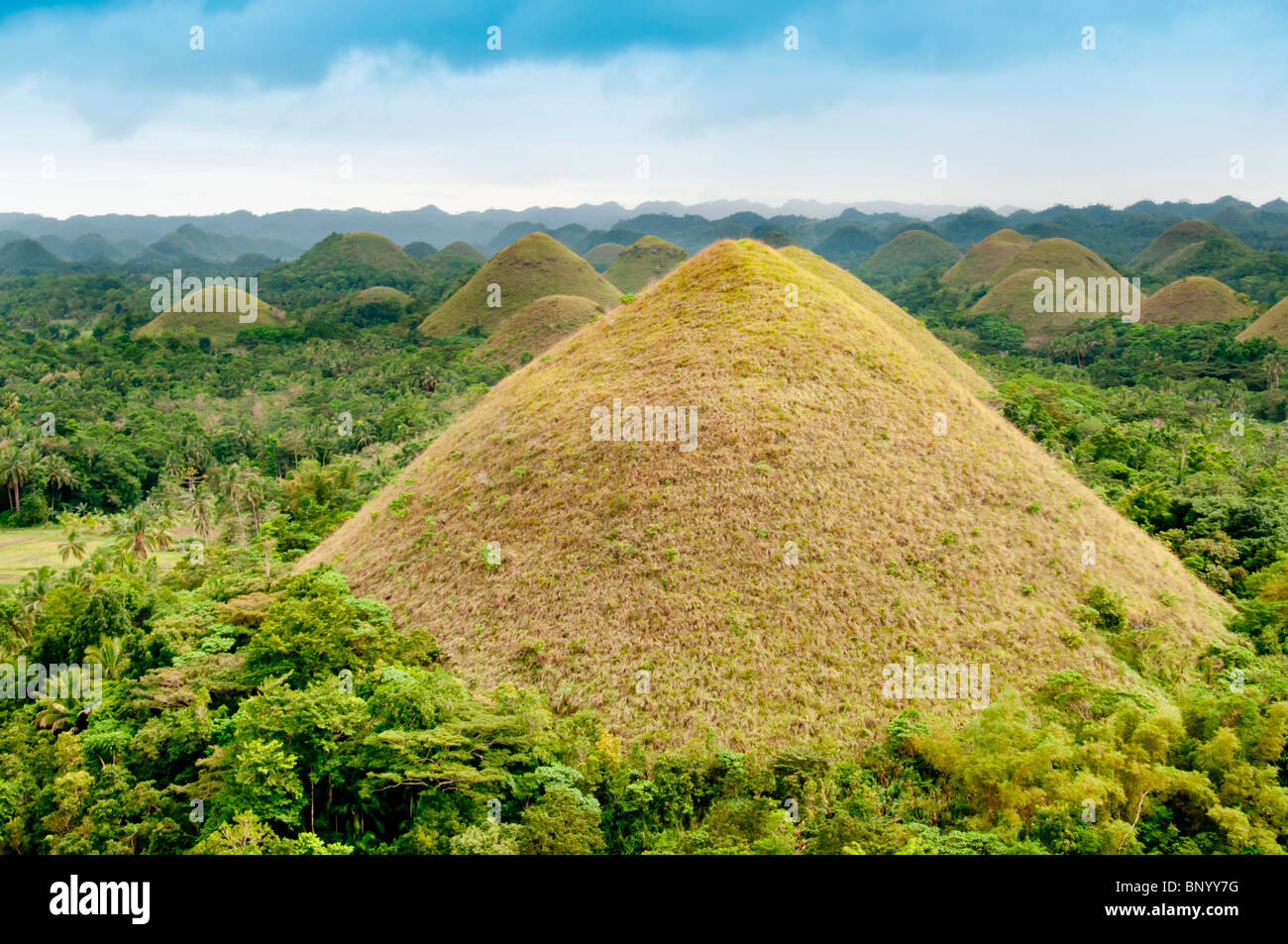 Chocolate Hills, a natural landmark of Philippines Stock Photo Alamy