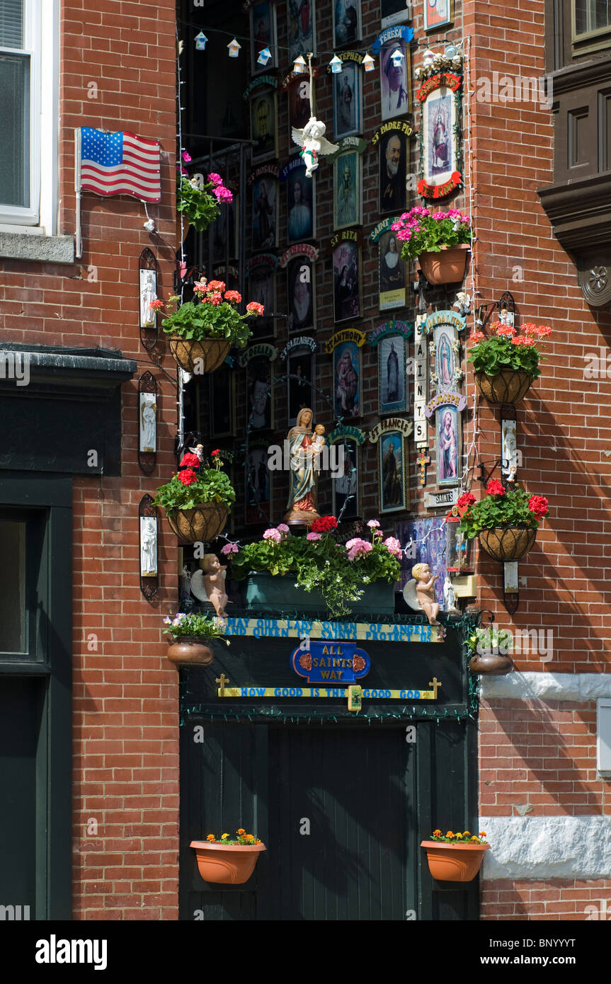 Decoration in Boston's North End. Stock Photo