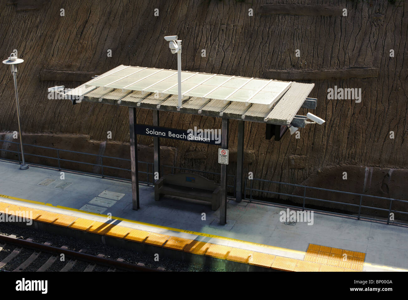 Solana Beach, California, commuter train station Stock Photo Alamy