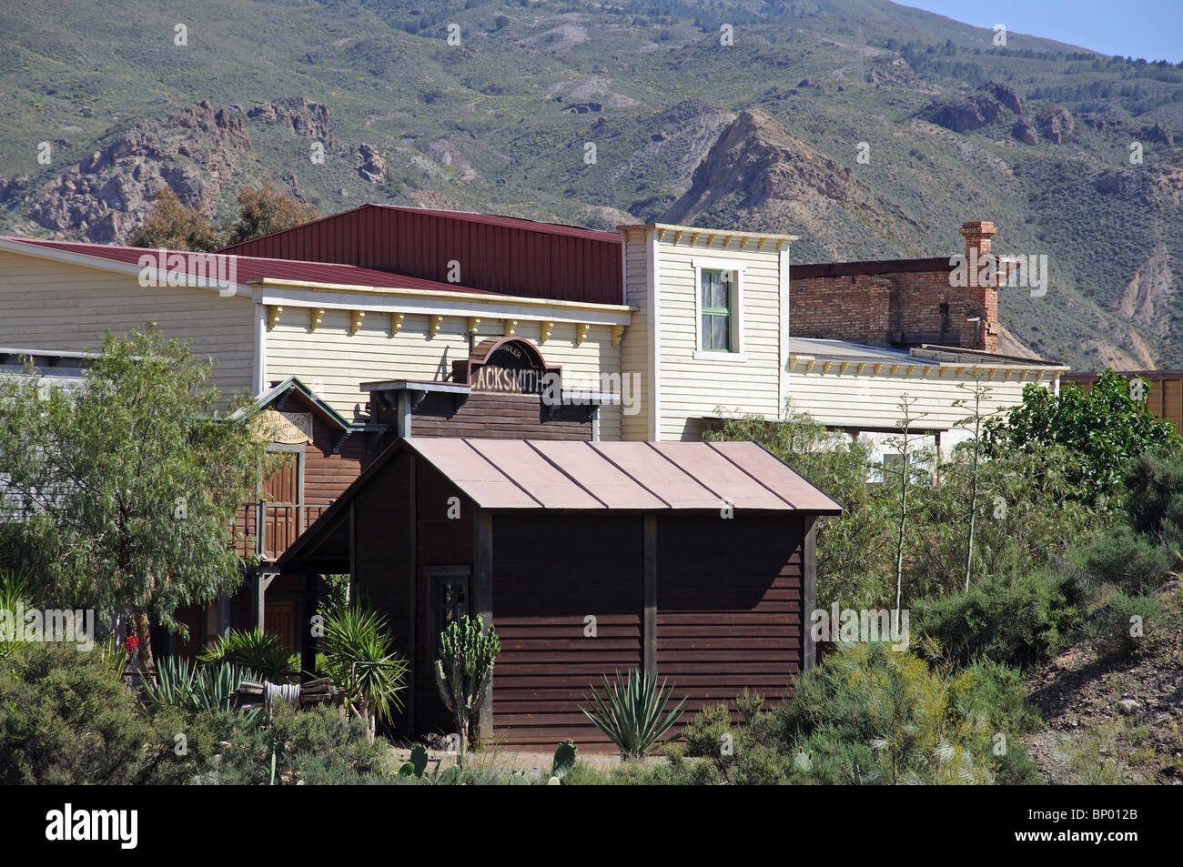 Fort Apache, Mini Hollywood, Tabernas, Almeria Province, Andalucia, Spain, Western Europe. Stock Photo