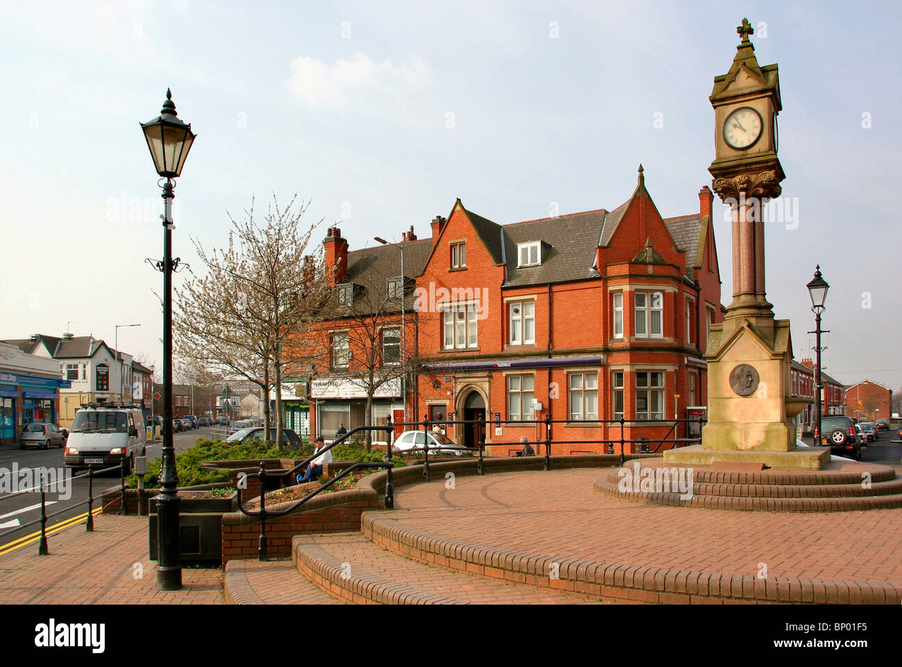 UK, England, Cheshire, Stockport, Reddish, Houldsworth Square Stock Photo