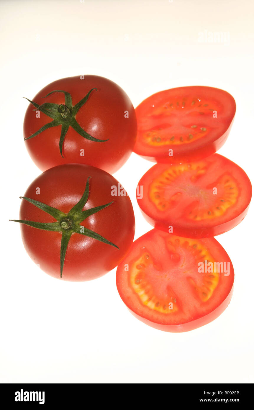 Cut-out images of tomatoes Stock Photo