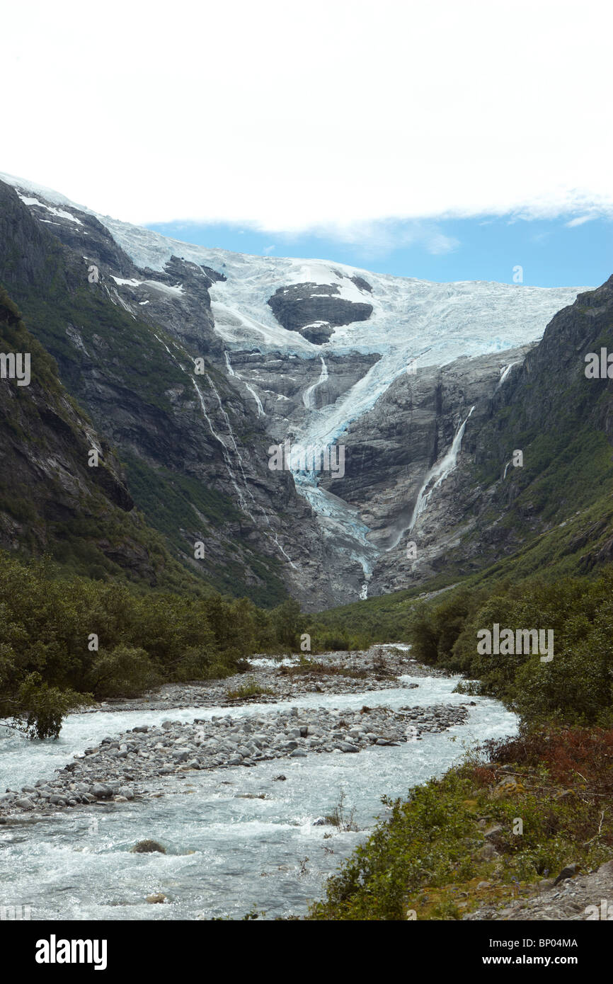 Kjenndalen Glacier in Olden, Norway Stock Photo - Alamy