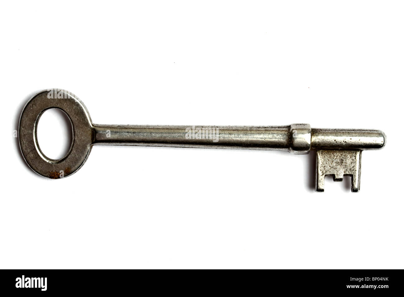 Old key isolated on white background Stock Photo Alamy