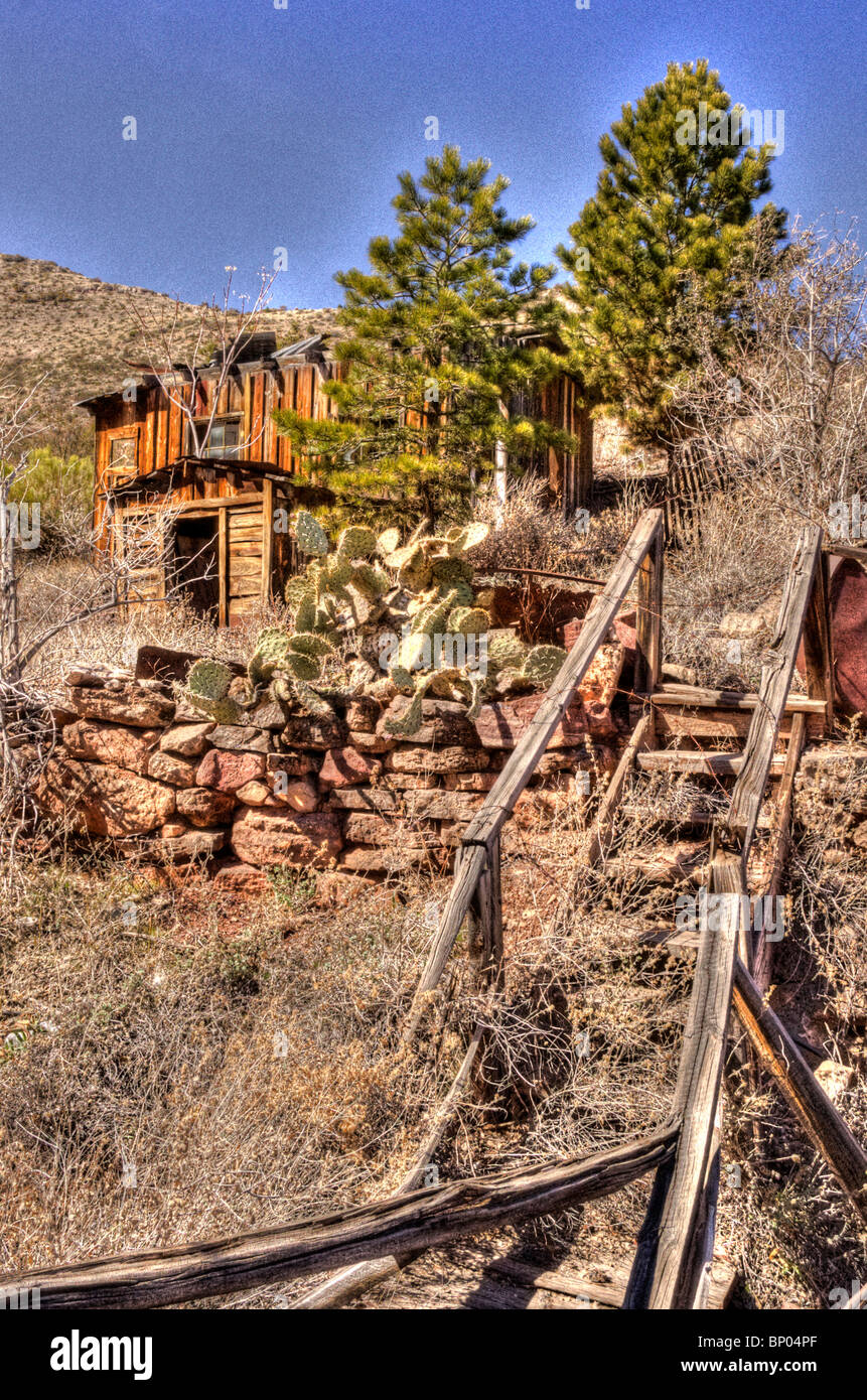 Jerome Arizona cooper mining building Stock Photo Alamy