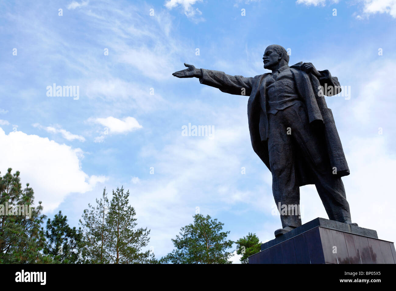Kyrgyzstan - Bishkek - Lenin Statue Stock Photo