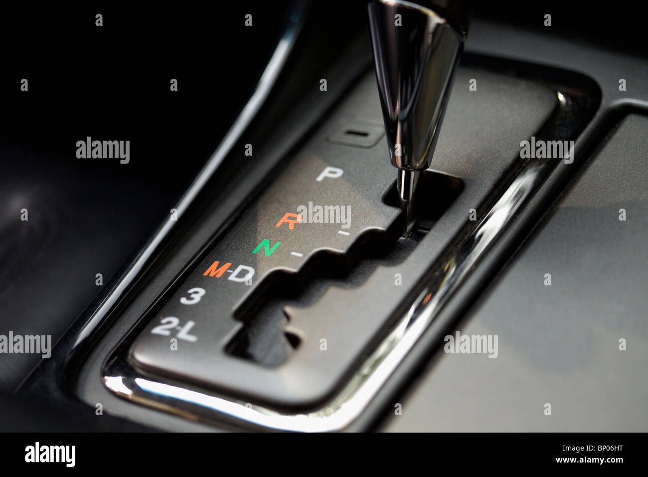 Car transmission shifter - Automatic Stock Photo
