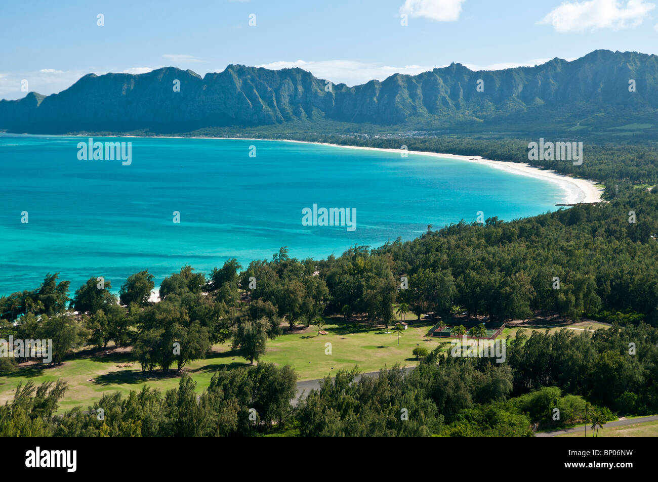 Waimanalo Bay, Oahu, Hawaii, USA Stock Photo Alamy