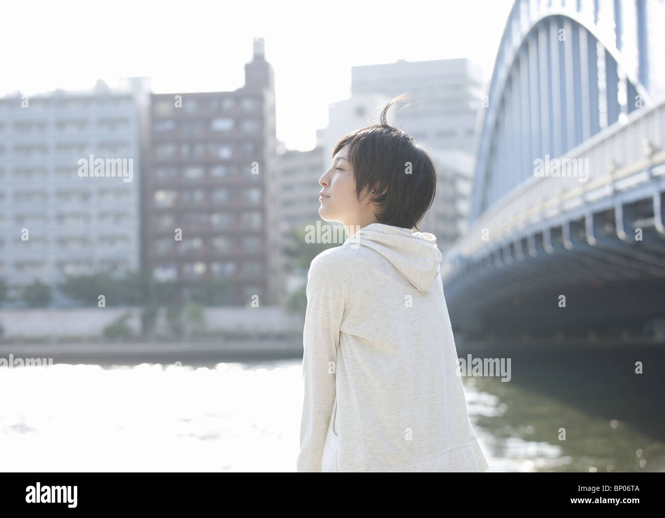 Tall woman standing hi-res stock photography and images - Alamy