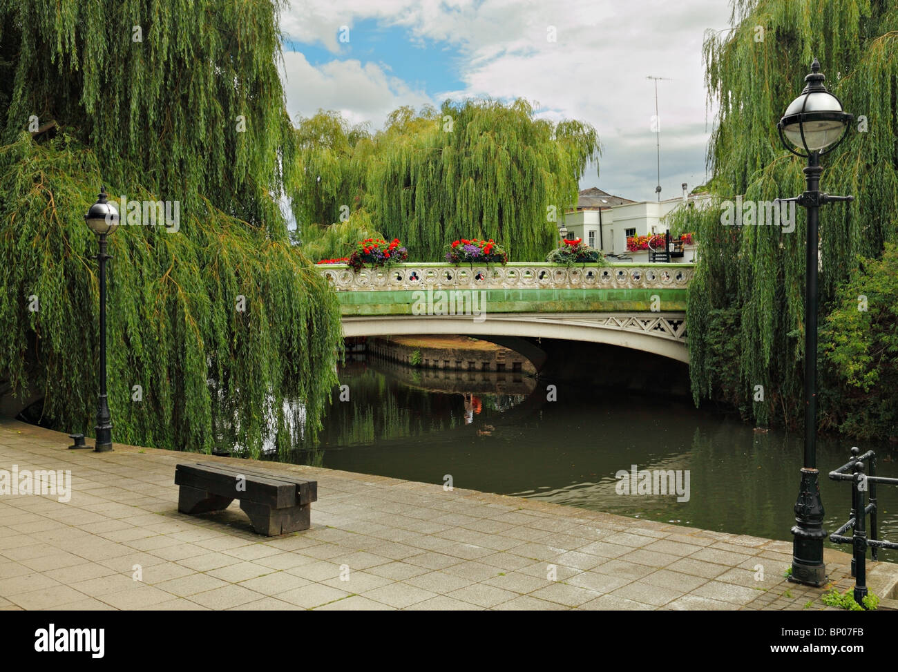 Bridge over the river Wey, Guildford. Stock Photo