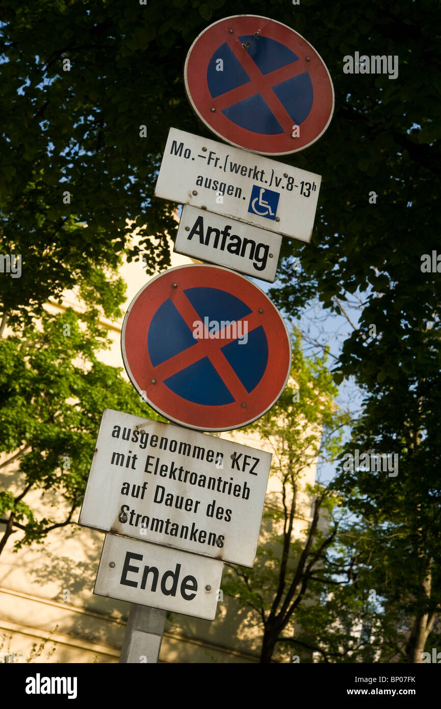 Halteverbot Stock Photo