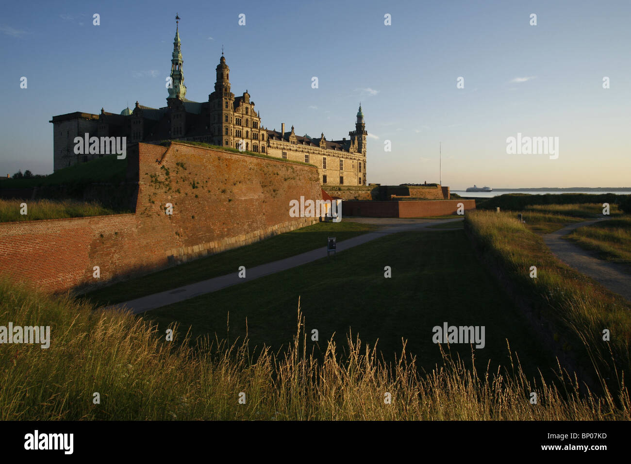 Kronborg Castle, Helsingør, Zealand, Denmark Stock Photo