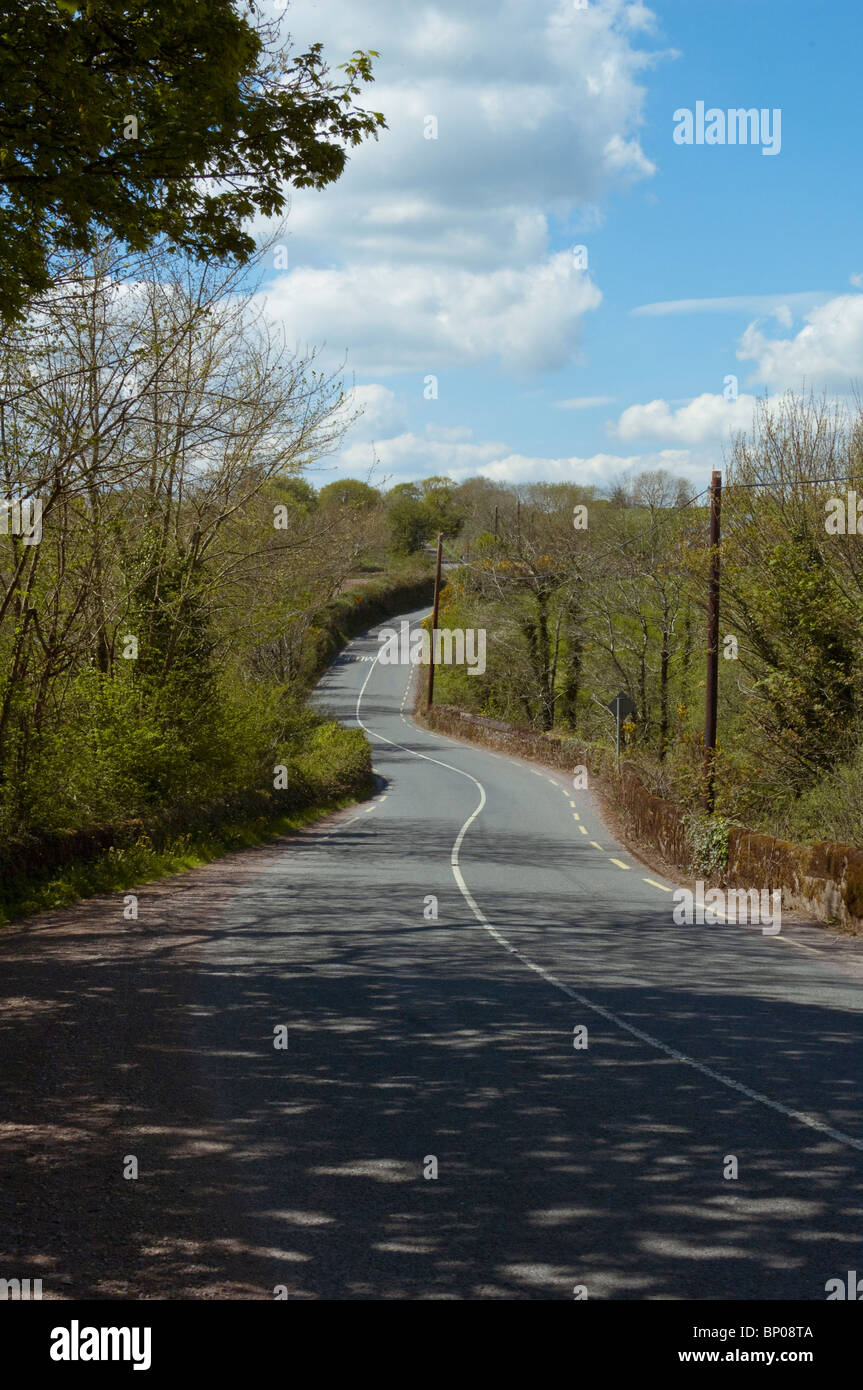 Lonesome Road #49. Irish country road Stock Photo - Alamy
