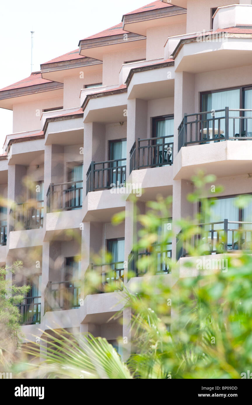 Balconies in hotel Stock Photo - Alamy
