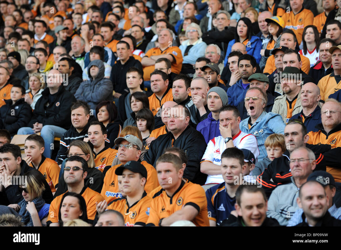 Wolverhampton Wanderers football crowd Stock Photo