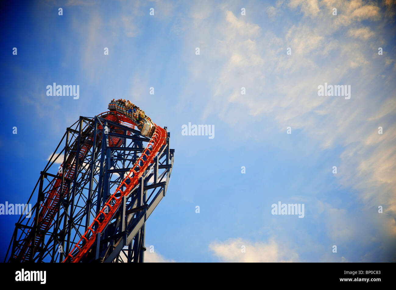 The big one roller coaster on Blackpool Pleasure Beach Stock Photo - Alamy