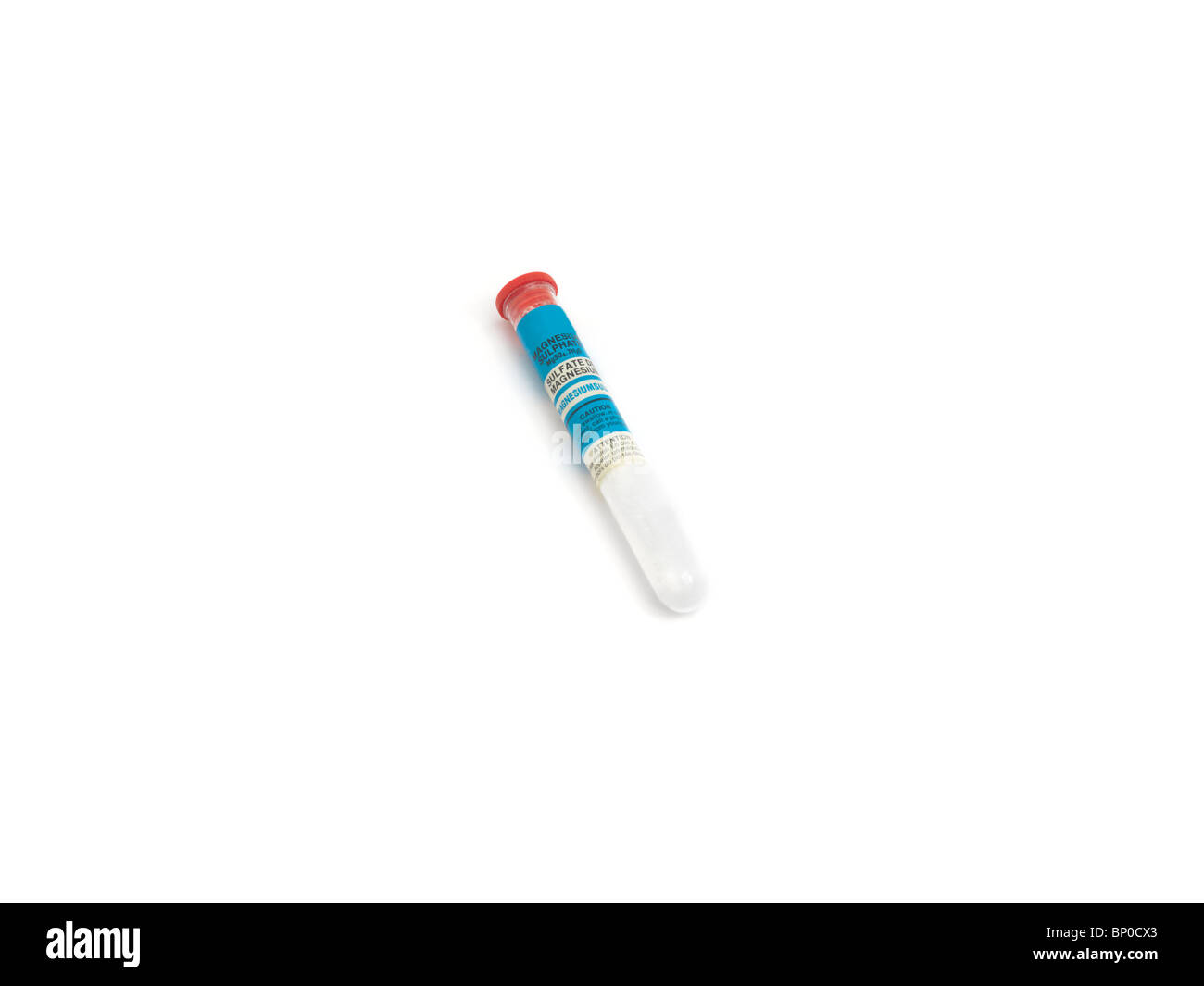 Tube of Magnesium Sulphate Stock Photo Alamy