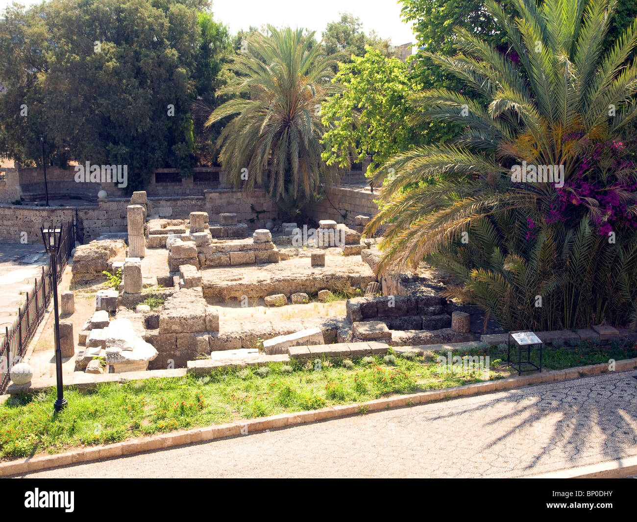 Sephardic Temple Rhodes Temple of Aphrodite, old town, Rhodes, Greece Stock Photo - Alamy