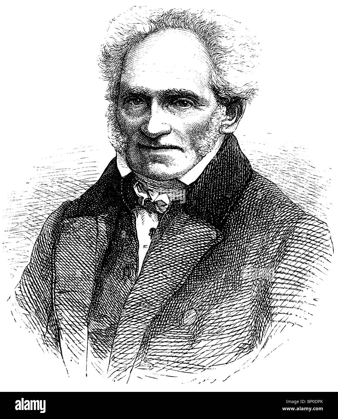 Arthur Schopenhauer (1788 - 1860), German philosopher Stock Photo